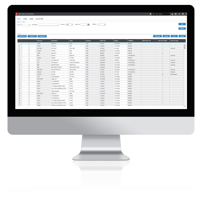 Sales Price List Manager