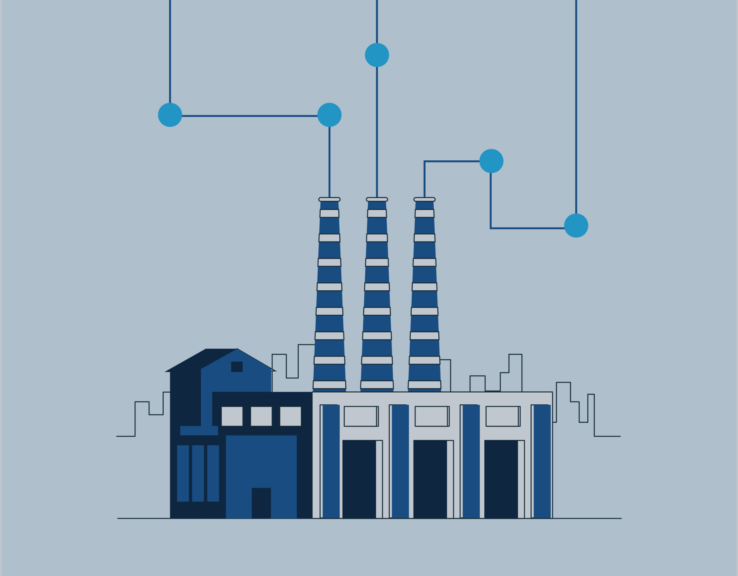 Image of a factory - Digital Transformation