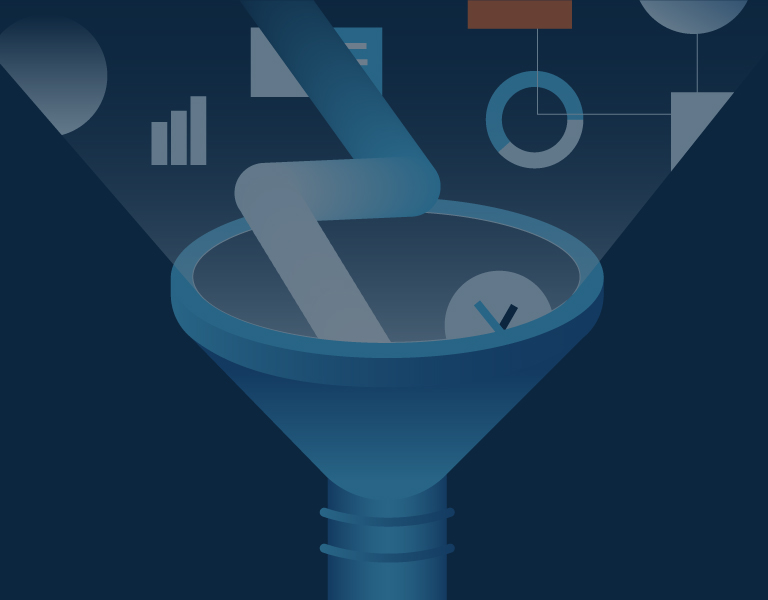 A torch illuminating elements related to digital transformation