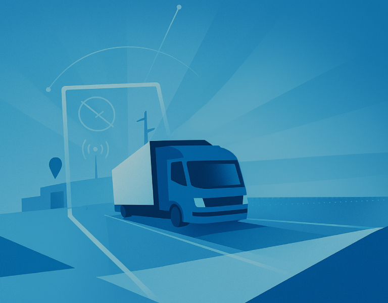 A truck representing the distribution industry and its transformation with Data and AI