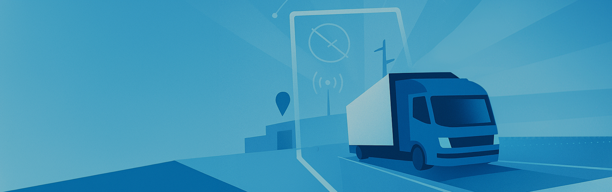 A truck representing the distribution industry and its transformation with Data and AI