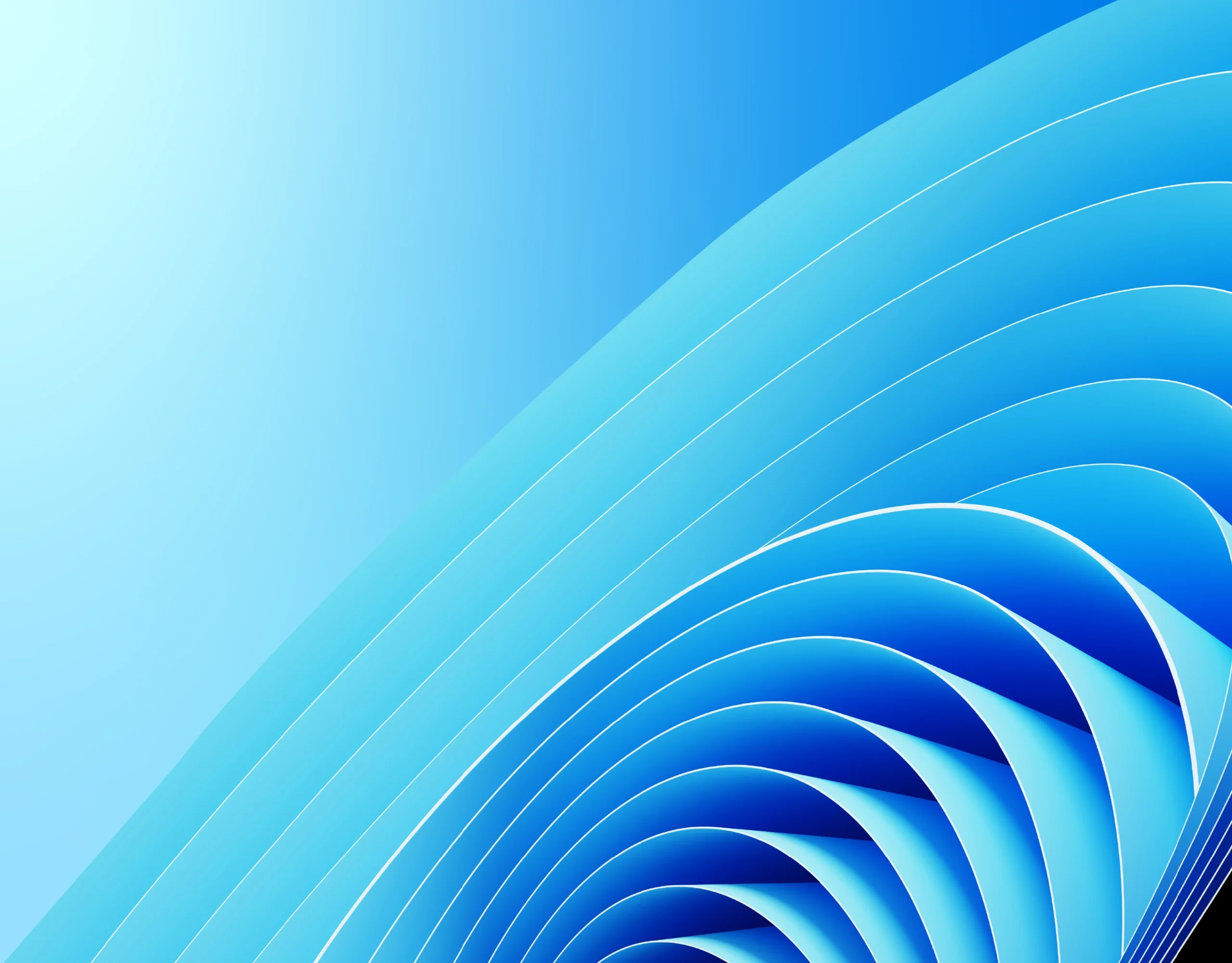 Abstract layered blue wave design symbolizing ERP release management