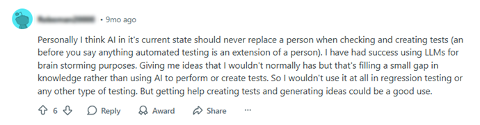 Reddit thread screenshot