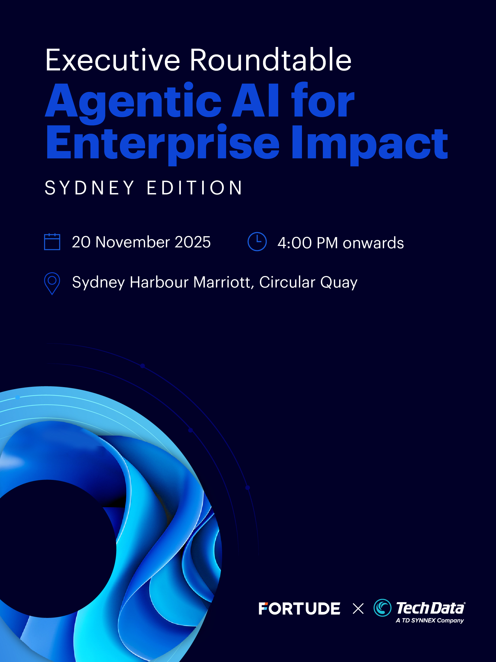 Invitation: Join CxOs in Sydney as they discuss Agentic AI and its impact on the enterprise