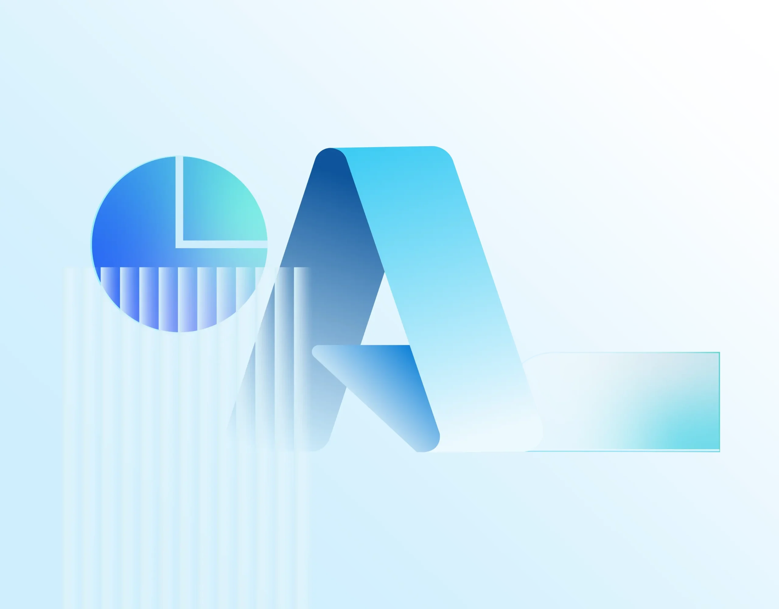 Azure-themed graphic representing Azure data and analytics services.