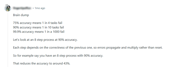 Reddit thread comment snippet