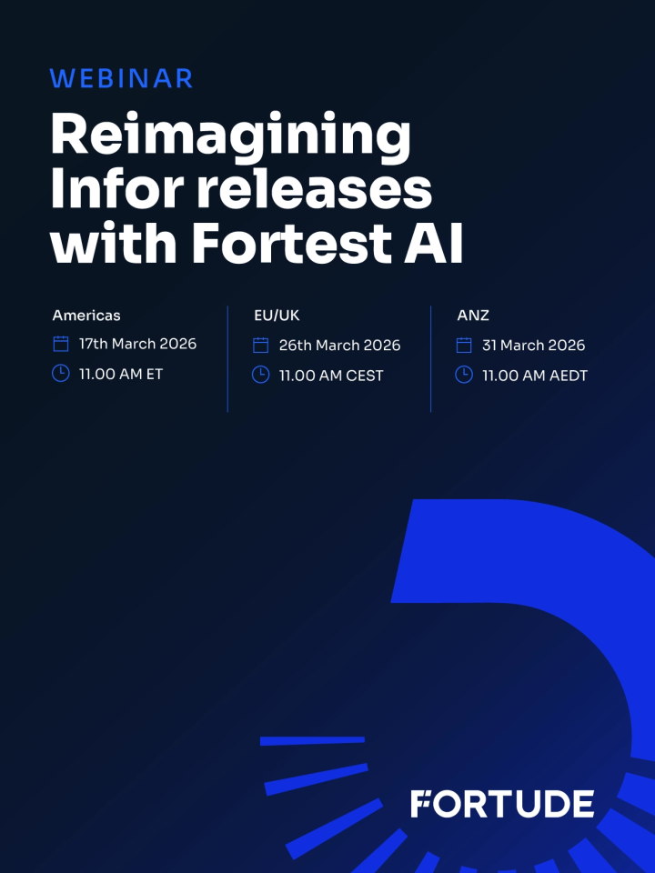 Reimagining Infor releases with Fortest AI